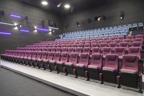 Acoustic treatment of the auditoriums in Rossiya movie theater