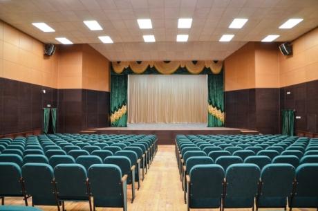Installation of Belner and Soundec decorative acoustic panels in Yutaza Village Community Center