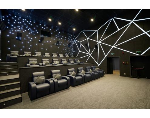 Acoustic treatment of the auditoriums in Kinopark16 movie theater
