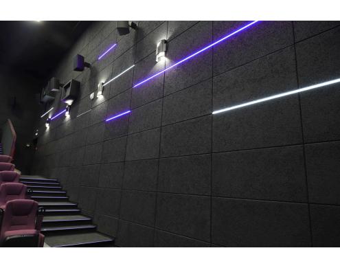 Acoustic treatment of the auditoriums in Rossiya movie theater