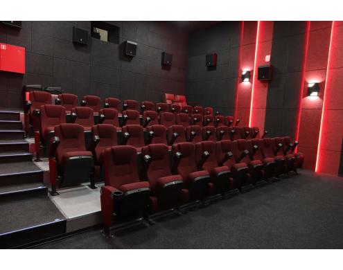 Acoustic treatment of the auditoriums in Rossiya movie theater