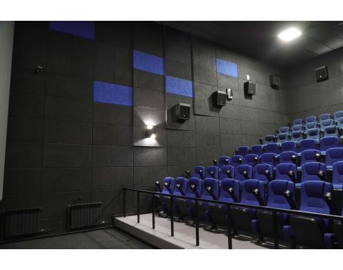 Acoustic treatment of the auditoriums in Rossiya movie theater