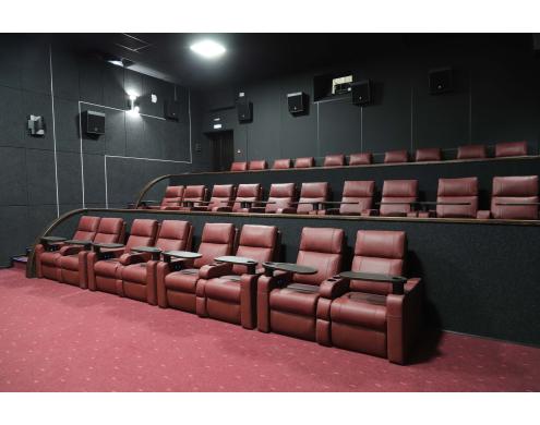 Acoustic treatment of the auditoriums in Rossiya movie theater