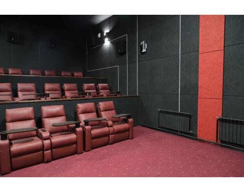 Acoustic treatment of the auditoriums in Rossiya movie theater