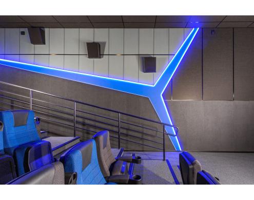 Acoustic Treatment of the Movie Theater Auditoriums
